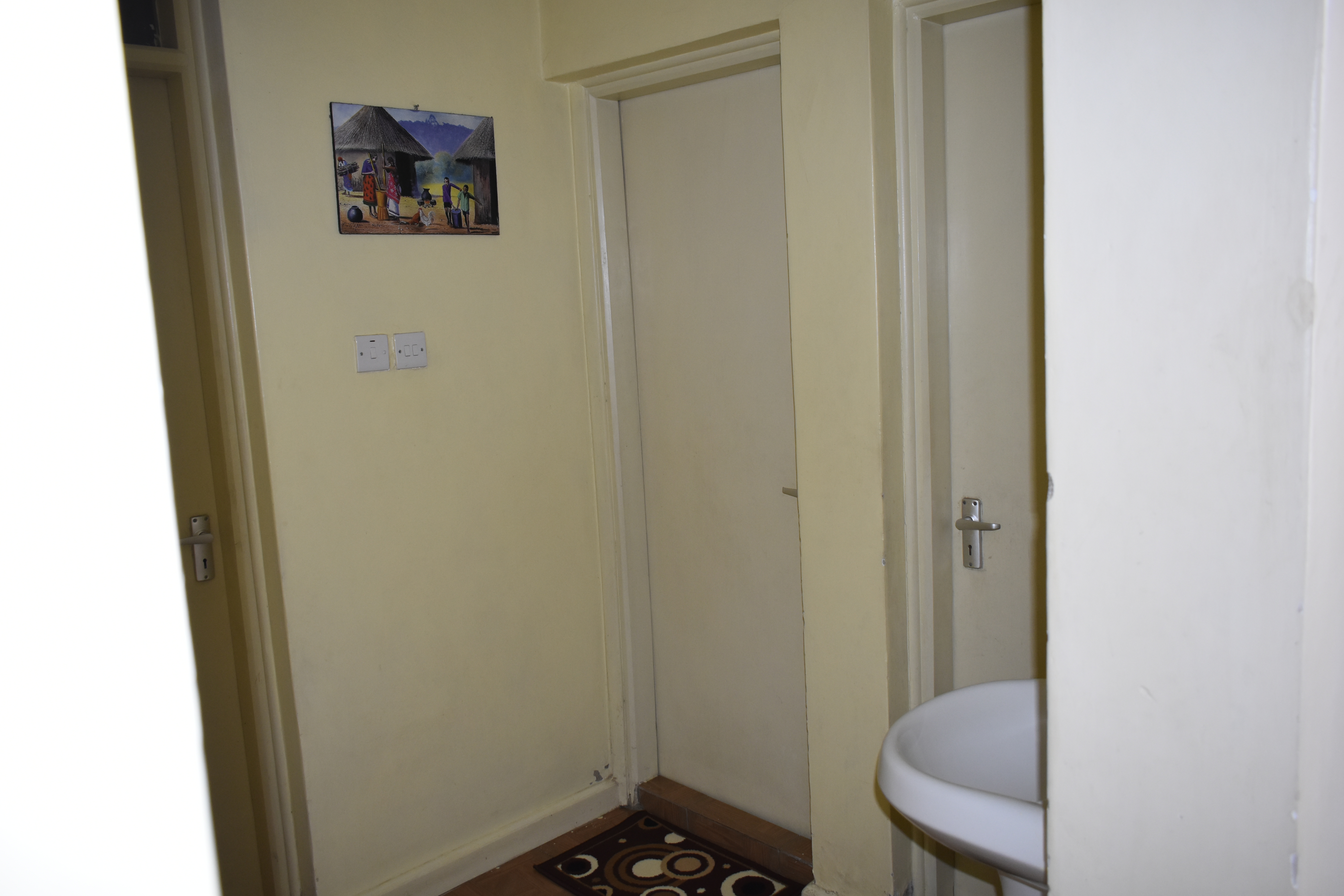 Bathroom and toilet setup