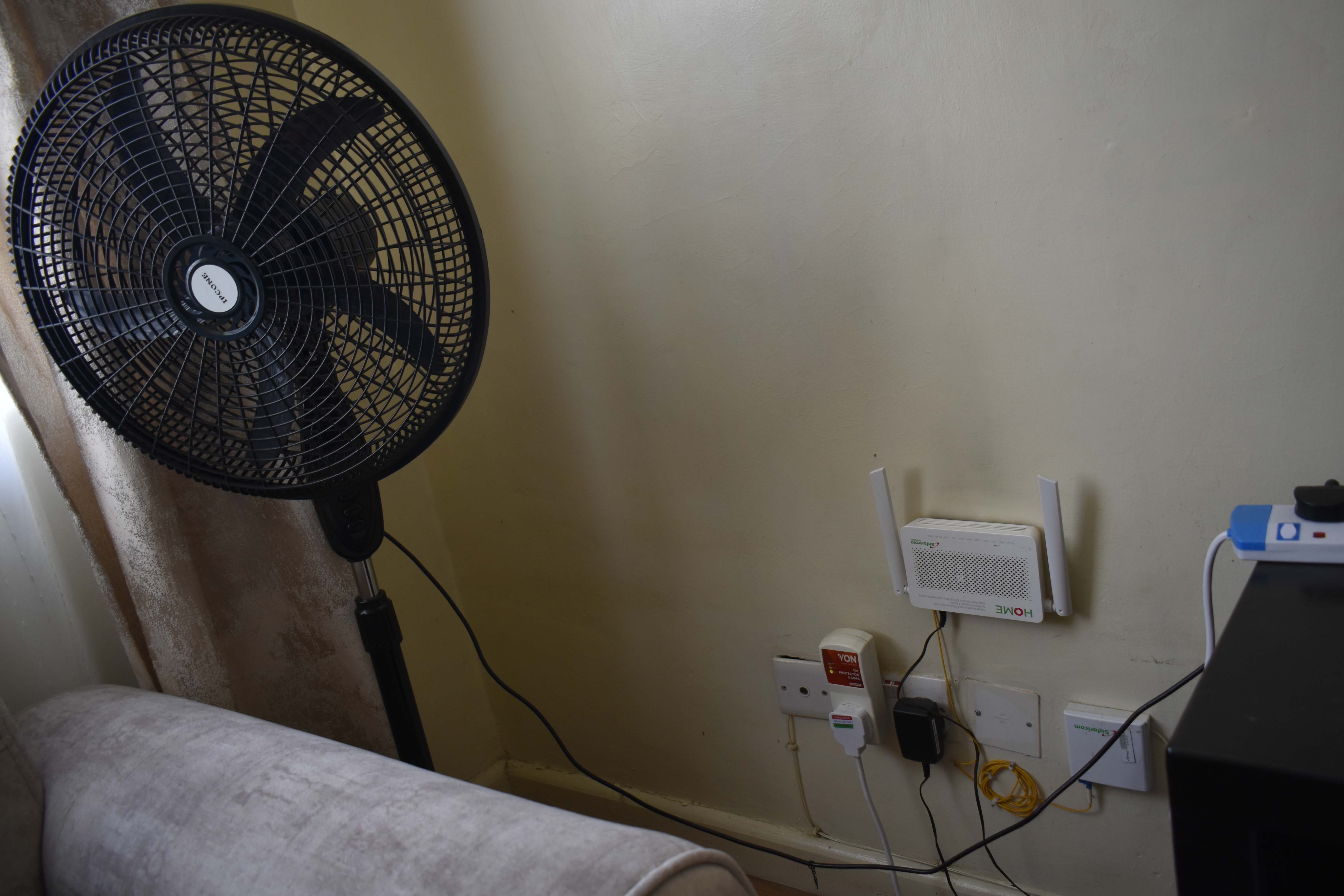 Cooling fans and high-speed Wi-Fi router